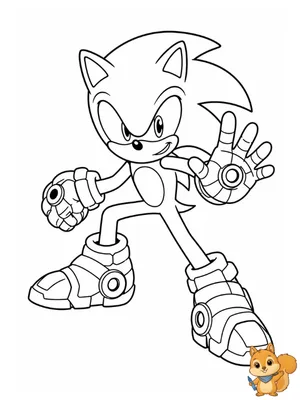 Dibujo para colorear: Dibujo de Sonic Prime para colorear