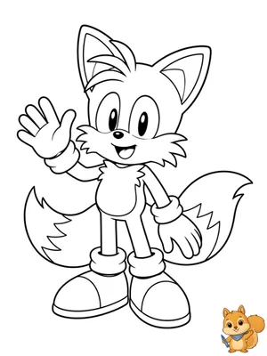 Dibujo para colorear: Tails dibujo